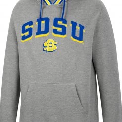Colosseum Men's San Diego State Aztecs Grey Baller Pullover Hoodie