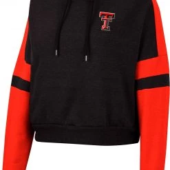 Colosseum Women's Texas Tech Red Raiders Black Paris Pullover Hoodie
