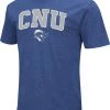 Colosseum Men's Christopher Newport Captains Royal Blue Dual Blend T-Shirt