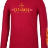 Colosseum Men's Iowa State Cyclones Cardinal Spackler Longsleeve T-Shirt