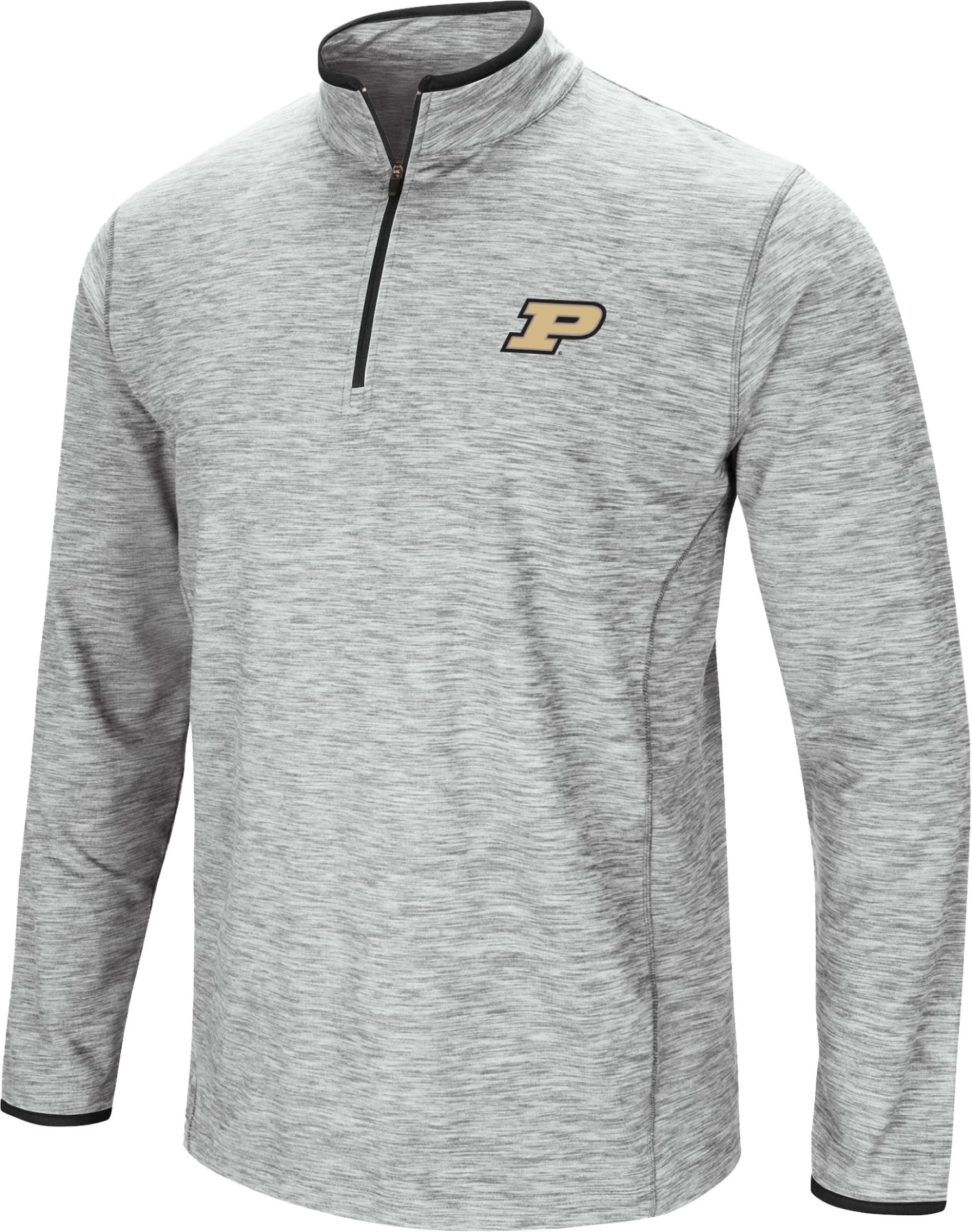Colosseum Men's Purdue Boilermakers Gray Rival Poly 1/4 Zip Jacket 1 Colosseum Men's Purdue Boilermakers Gray Rival Poly 1/4 Zip Jacket