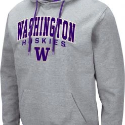 Colosseum Men's Washington Huskies Grey Promo Hoodie