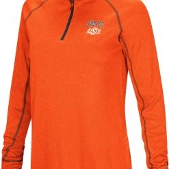 Colosseum Women's Oklahoma State Cowboys Orange Stingray 1/4 Zip Jacket