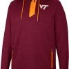 Colosseum Men's Virginia Tech Hokies Maroon Brushwood 1/4 Zip Jacket