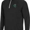 Colosseum Men's Coastal Carolina Chanticleers Black Rival 1/4 Zip Jacket