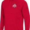 Colosseum Men's Ohio State Buckeyes Scarlet Rival 1/4 Zip Jacket