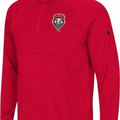 Colosseum Men's New Mexico Lobos Red Rival 1/4 Zip Jacket