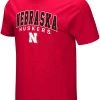 Colosseum Men's Nebraska Cornhuskers Scarlet T-Shirt
