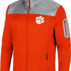 Colosseum Men's Clemson Tigers Orange Third Wheel Full-Zip Jacket