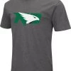 Colosseum Men's North Dakota Fighting Hawks Grey Dual Blend T-Shirt