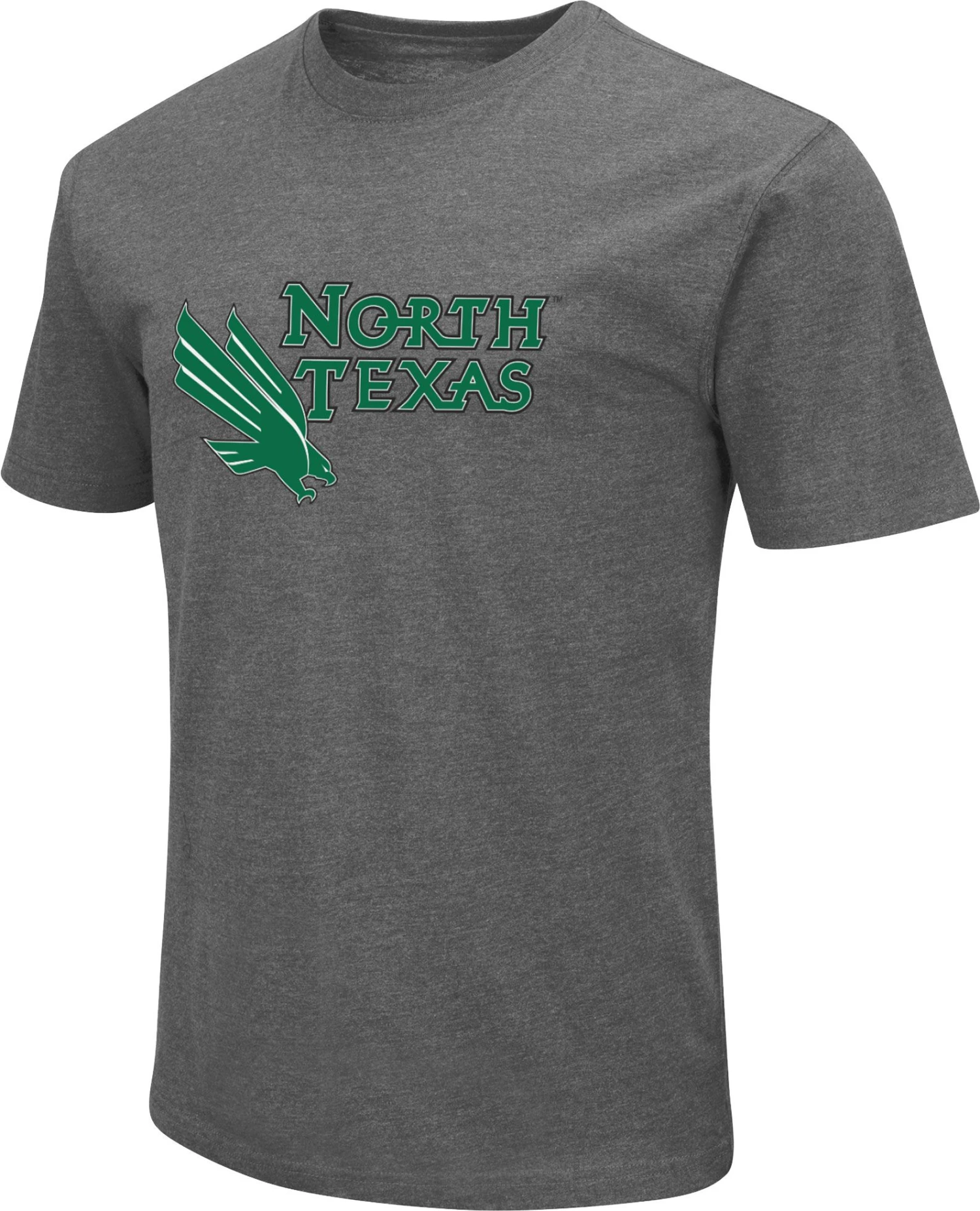 Colosseum Men's North Texas Mean Green Grey Dual Blend T-Shirt 1 Colosseum Men's North Texas Mean Green Grey Dual Blend T-Shirt