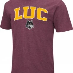 Colosseum Men's Loyola Chicago Ramblers Maroon Dual Blend T-Shirt