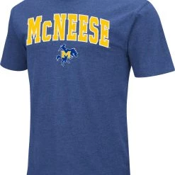 Colosseum Men's McNeese State Cowboys Royal Blue Dual Blend T-Shirt