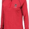 Colosseum Women's NC State Wolfpack Red Stingray Quarter-Zip Shirt