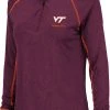 Colosseum Women's Virginia Tech Hokies Maroon Stingray Quarter-Zip Shirt