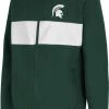 Colosseum Youth Michigan State Spartans Green Woodman Full-Zip Hoodie For Boys'