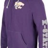 Colosseum Men's Kansas State Wildcats Purple Intervention Full-Zip Hoodie