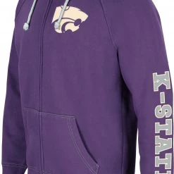 Colosseum Men's Kansas State Wildcats Purple Intervention Full-Zip Hoodie