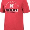 Colosseum Men's Nebraska Cornhuskers Cardinal Tri-Blend T-Shirt