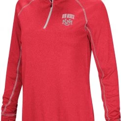 Colosseum Women's New Mexico Lobos Red Stingray 1/4 Zip Jacket