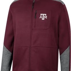 Colosseum Men's Texas A&M Aggies Maroon Playin Full Zip Jacket