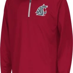 Colosseum Youth Washington State Cougars Crimson Draft 1/4 Zip Jacket For Girls'