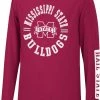 Colosseum Youth Mississippi State Bulldogs Maroon Long Sleeve Trolley T-Shirt For Boys'