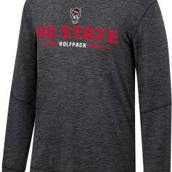 Colosseum Men's NC State Wolfpack Black Tournament Long Sleeve T-Shirt