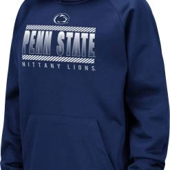 Colosseum Youth Penn State Nittany Lions Blue Raglan Pullover Hoodie For Boys'