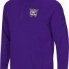 Colosseum Men's Weber State Wildcats Purple Rival 1/4 Zip Jacket