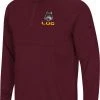 Colosseum Men's Loyola-Chicago Ramblers Maroon Rival Quarter-Zip Pullover Shirt