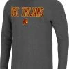Colosseum Men's USC Trojans Grey Dragon Long Sleeve Thermal T-Shirt