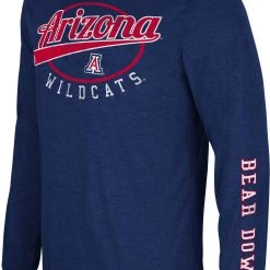 Colosseum Men's Arizona Wildcats Navy Far Out! Long Sleeve T-Shirt