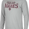 Colosseum Men's Texas A&M Aggies Grey Wordmark Long Sleeve T-Shirt