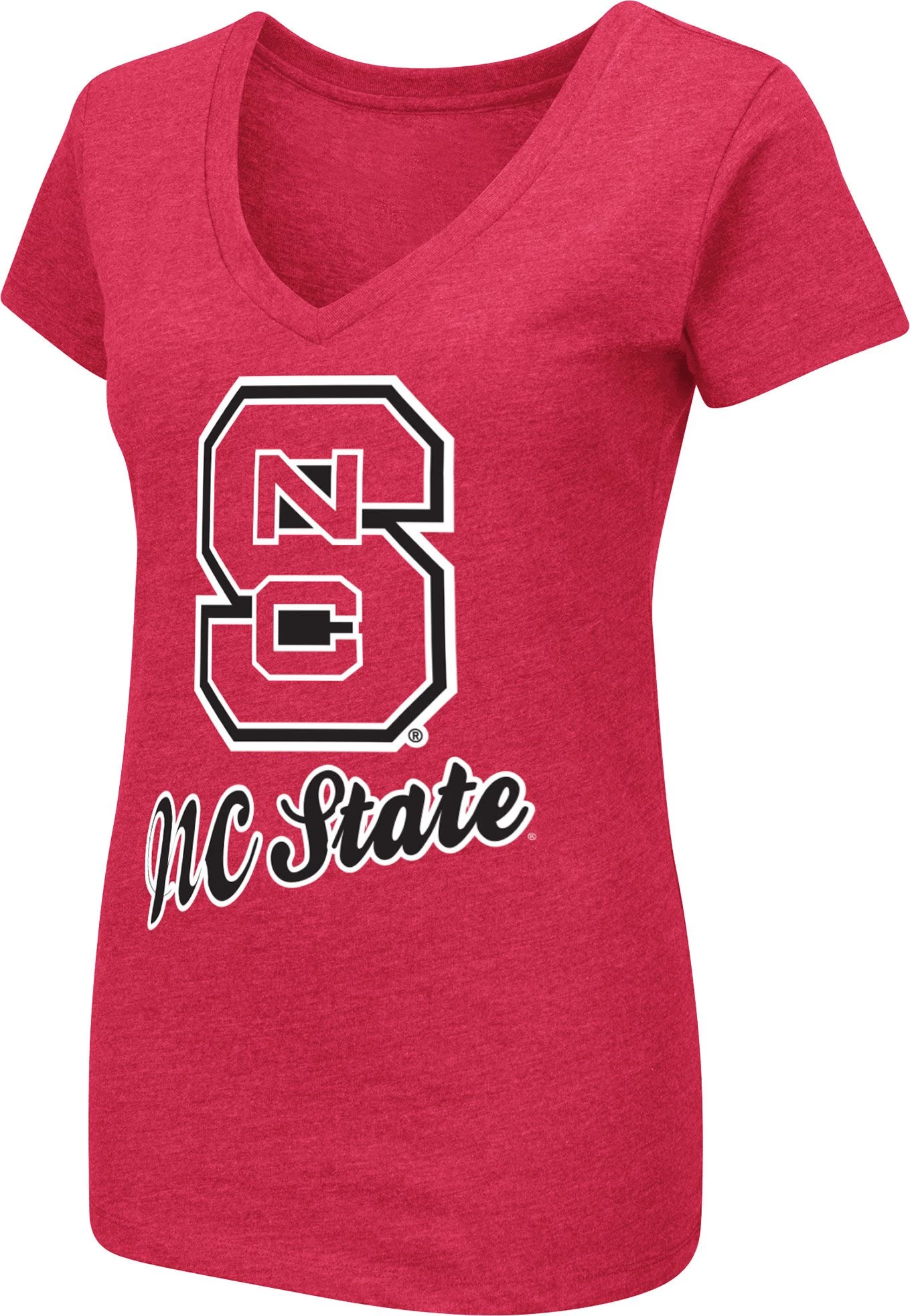 Colosseum Women's NC State Wolfpack Red Dual Blend V-Neck T-Shirt 1 Colosseum Women's NC State Wolfpack Red Dual Blend V-Neck T-Shirt