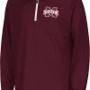 Colosseum Youth Mississippi State Bulldogs Maroon Draft 1/4 Zip Jacket For Boys'