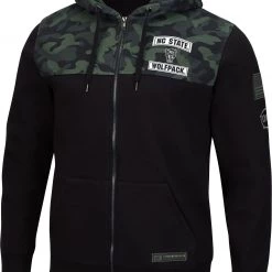 Colosseum Men's NC State Wolfpack OHT Full-Zip Black Hoodie