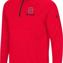 Colosseum Men's NC State Wolfpack Red Rival Quarter-Zip Shirt