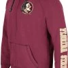 Colosseum Men's Florida State Seminoles Garnet Intervention Full-Zip Hoodie