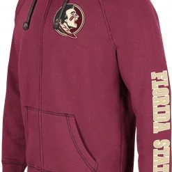 Colosseum Men's Florida State Seminoles Garnet Intervention Full-Zip Hoodie