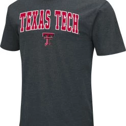 Colosseum Men's Texas Tech Red Raiders Black Dual Blend T-Shirt