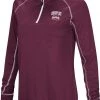 Colosseum Women's Mississippi State Bulldogs Maroon Stingray 1/4 Zip Jacket