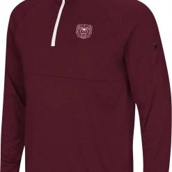 Colosseum Men's Missouri State Bears Maroon Rival 1/4 Zip Jacket