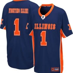 Colosseum Youth Illinois Fighting Illini Blue Max Power Football Jersey For Girls'