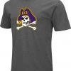 Colosseum Men's East Carolina Pirates Grey Dual Blend T-Shirt
