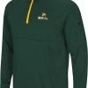 Colosseum Men's Wright State Raiders Green Rival 1/4 Zip Jacket
