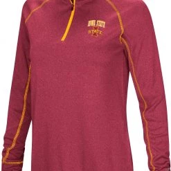 Colosseum Women's Iowa State Cyclones Cardinal Stingray 1/4 Zip Jacket