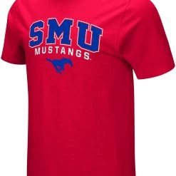 Colosseum Men's Southern Methodist Mustangs Red T-Shirt