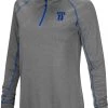 Colosseum Women's Duke Blue Devils Gray Stingray 1/4 Zip Jacket