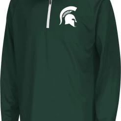 Colosseum Youth Michigan State Spartans Green Draft 1/4 Zip Jacket For Girls'
